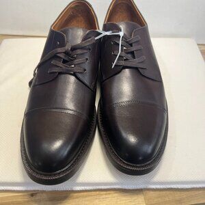 Size 8 New Mens Polo Ralph Lauren Calf Leather Asher Captoe Brown Dress Shoe